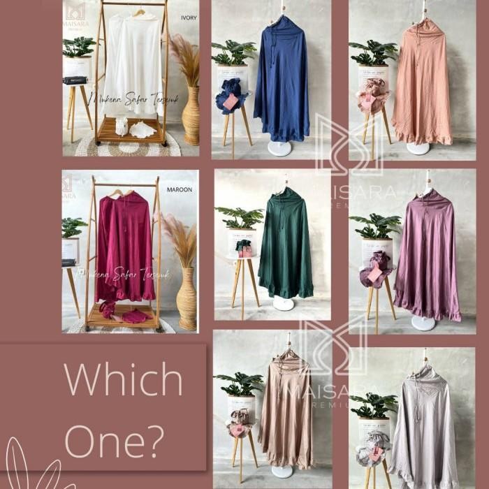 mukena safar parasut maisara premium telekung dewasa lembut premium