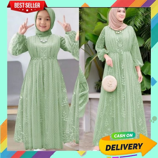 Dress Kupel Import Premium Gsmis Cupel Orangtua Amak Ghams Mom And Kid Lebaran Bsju Hari Raya Kupel 