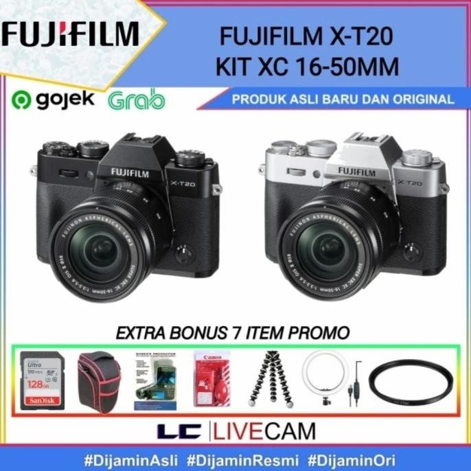 Fujifilm X-T20 Kit Xc 16-50Mm / Kamera Fujifilm Xt20 Kit Xc 16-50Mm