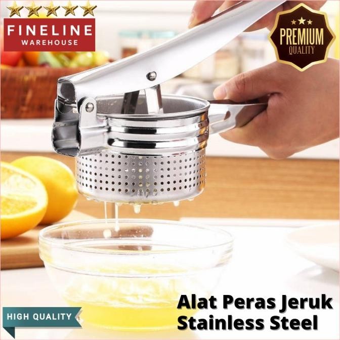 

SALE! ALAT PERAS PEMERAS JERUK PERASAN JUS HAND PRESS JUICER STAINLESS STEEL