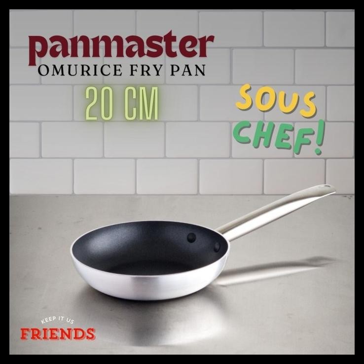 terbaru  panmaster omurice fry pan omelette pan anti lengket aluminium induksi 20cm ready