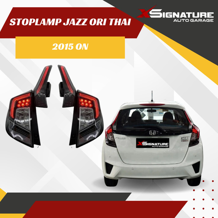 Promo Stoplamp Honda Jazz Gk5 Hybrid 2015 - 2017 Smoke Ori Thailand