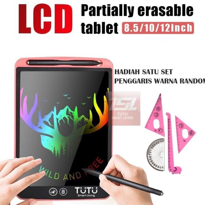 

Papan Tulis Anak-Dewasa LCD Writing Tablet 12"dgn Partial Delete Warna