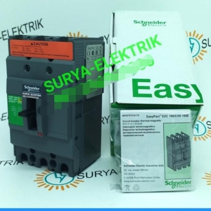terbaru mccb mcb schneider ezc 100f f 60a 60a 60 ampere mccb mcb schneider ezc