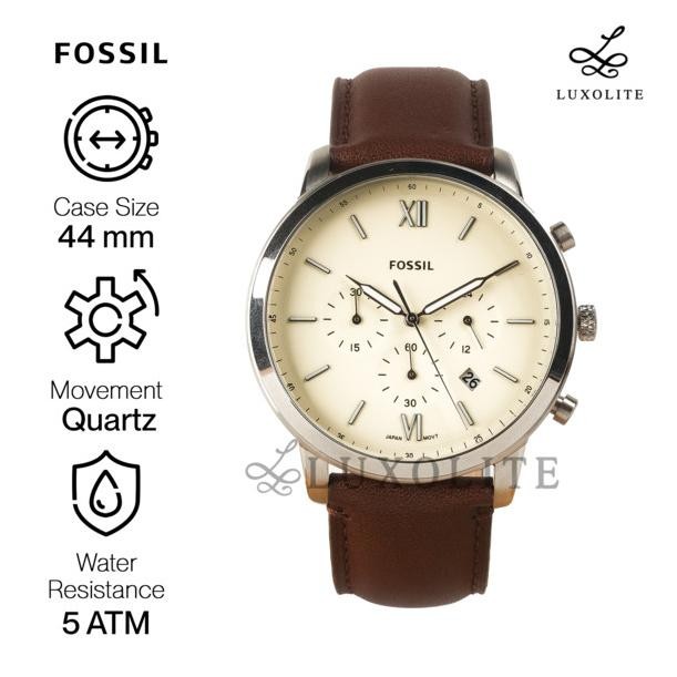 Fossil Neutra Chronograph Brown Leather Watch Fs5380