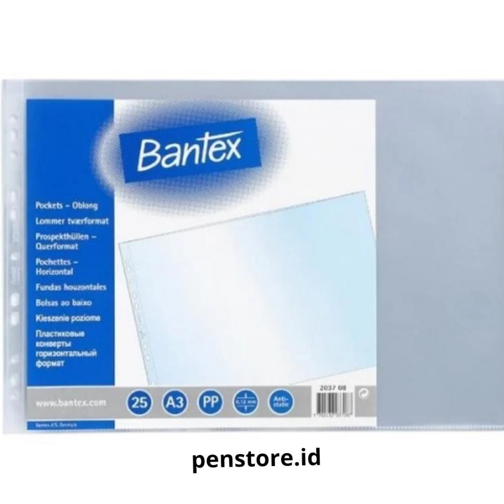 

ZOE PP POCKET BANTEX 2037 A3 LANDSCAPE ISI 25 - SHEET PROTECTOR CLEAR