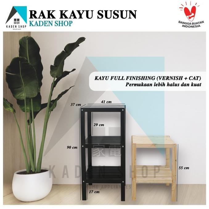 Rak Kayu Susun 3