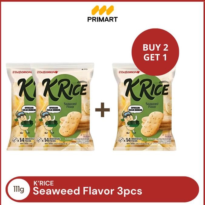 

KYRIA DELFI ORION O'RICE SEAWEED FLAVOR CRACKERS 111GR BUY 2 GET 1