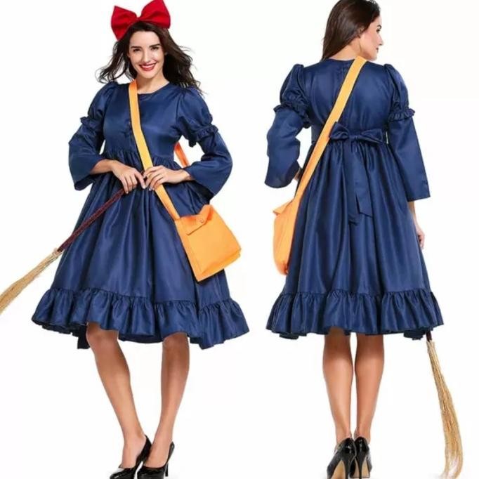 Kiki Delivery Service Witch Ghibli Adult Woman Costume Halloween
