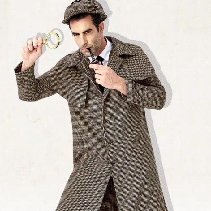 Magnifying Glass Tobacco Pipe Props Sherlock Holmes Costume Halloween