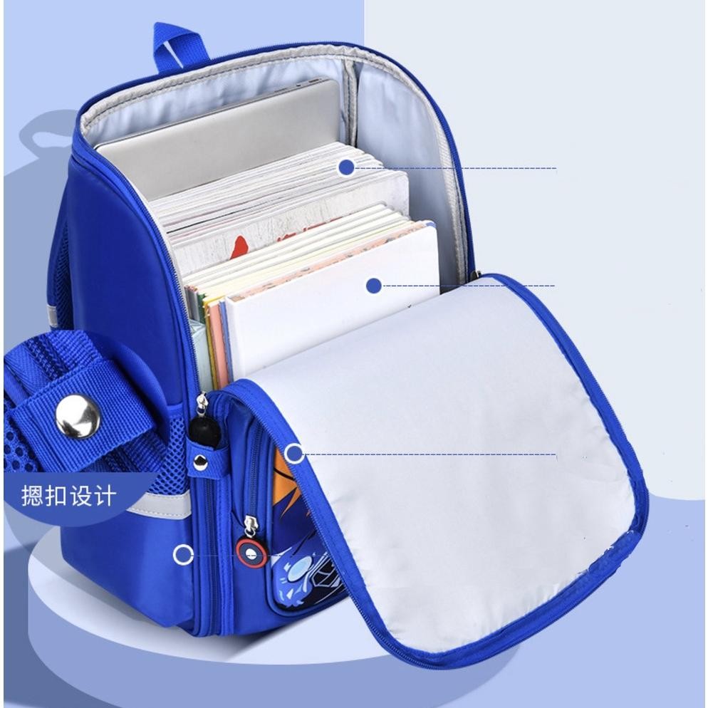 CR - WWH16 Tas Anak Sekolah SD Ransel Spiderman Captain Backpack Murah MKT TERLARIS