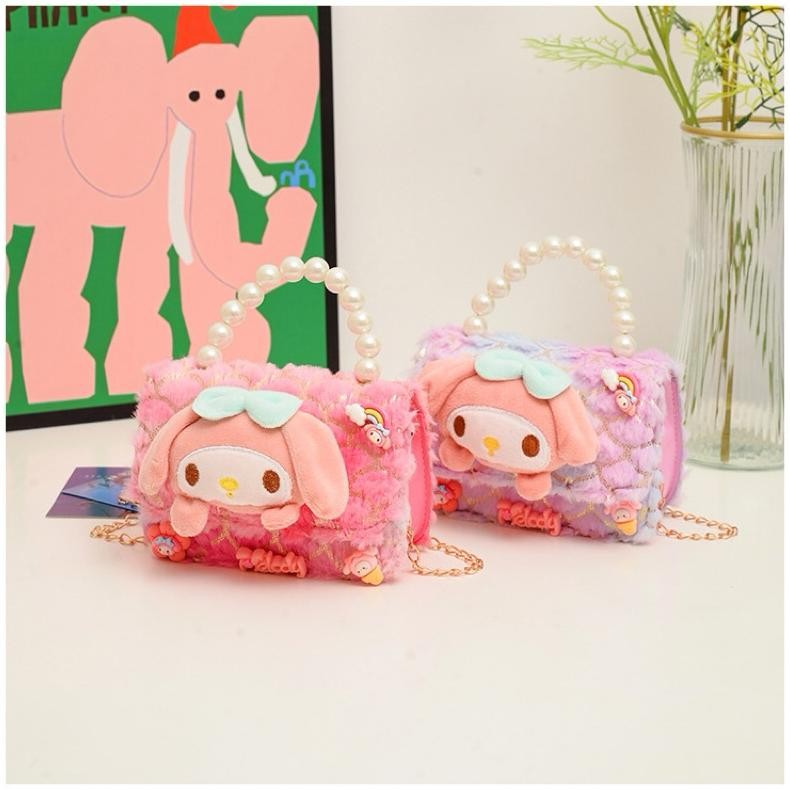 CR - TAS SELEMPANG MUTIARA CINNAMOROLL/ TAS SELEMPANG MUTIARA MELODY/ TAS SELEMPANG MUTIARA ANAK LUC