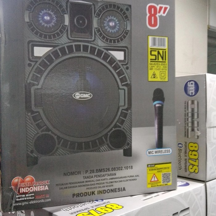 Speaker Portable bluetooth GMC 8 inch 897S