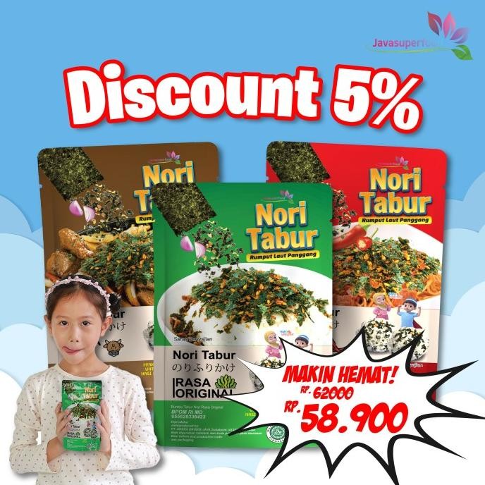 

stav paket promo nori tabur rumput laut panggang - ,sapi,pedas 60g