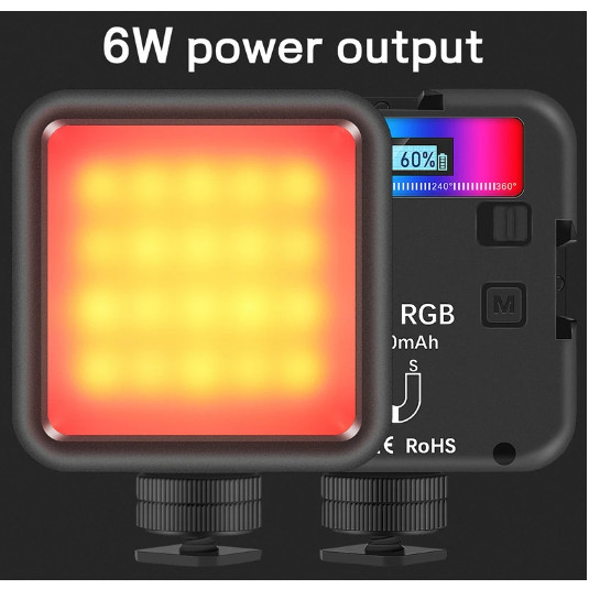 TERBARU N69 Pocket RGB Light Lampu Warna Kamera Video Portable Full Color Studio LED