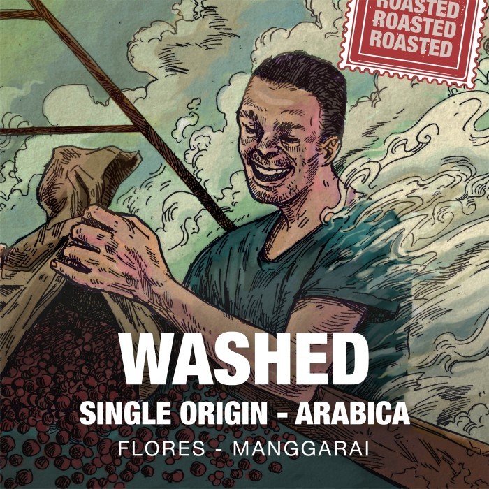 

ROASTED BEAN PREMIUM ARABICA WASHED TUANG COFFEE 1KG