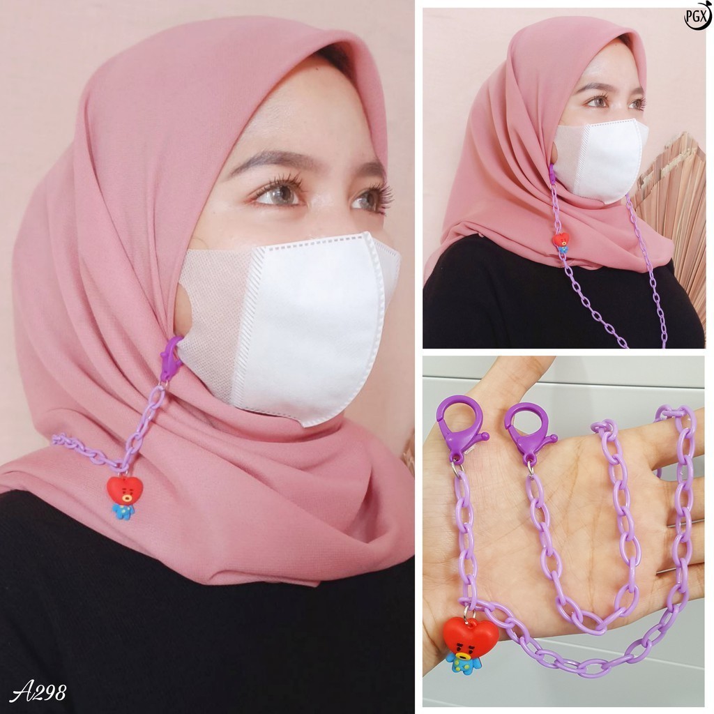PGX Strap Masker Boneka BT21 BTS Kpop - Kalung Masker - Tali Masker Aksesoris Fashion A326