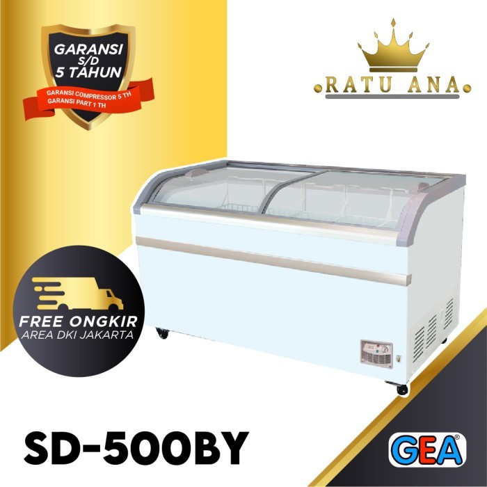 GEA SLIDING CURVE GLASS FREEZER SD-500BY / SD 500BY