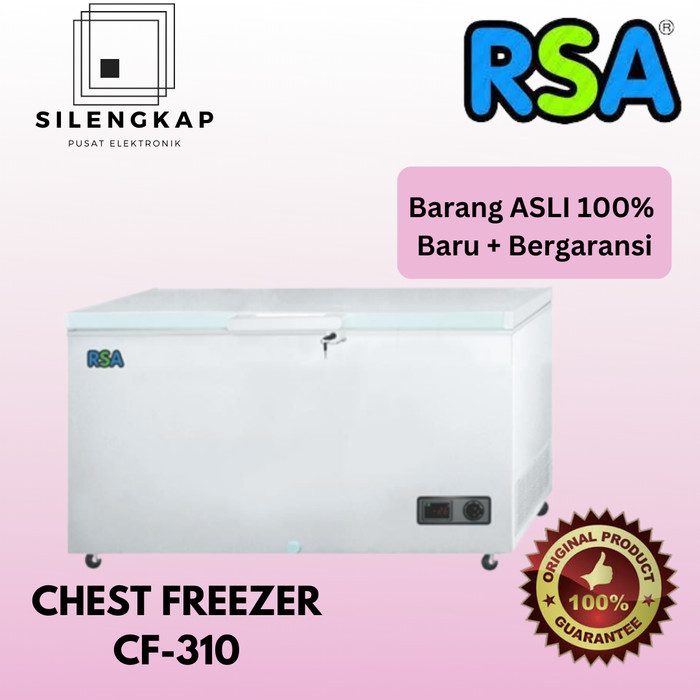 RSA CF 310 CHEST FREEZER BOX 300 L LEMARI PEMBEKU 300 LITER BY GEA