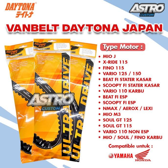 V-Belt Vanbelt Nmax 155 Aerox 155 Lexi 125 Original Daytona Racing