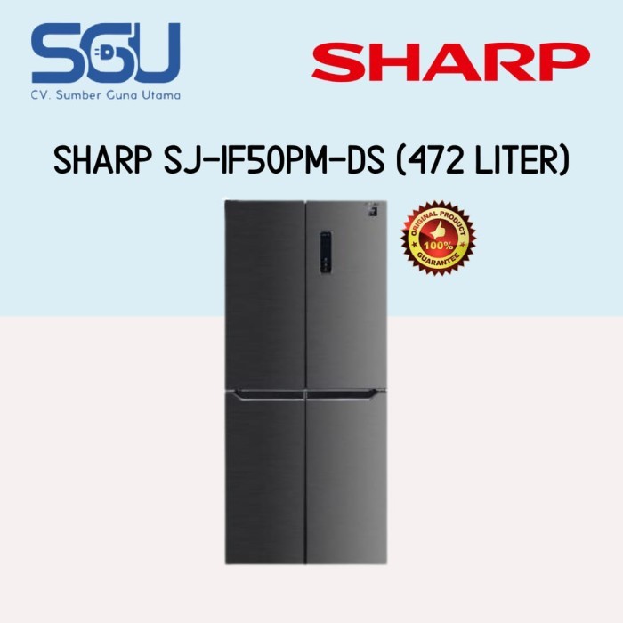 SHARP KULKAS 4 PINTU SJ-IF50PM-DS