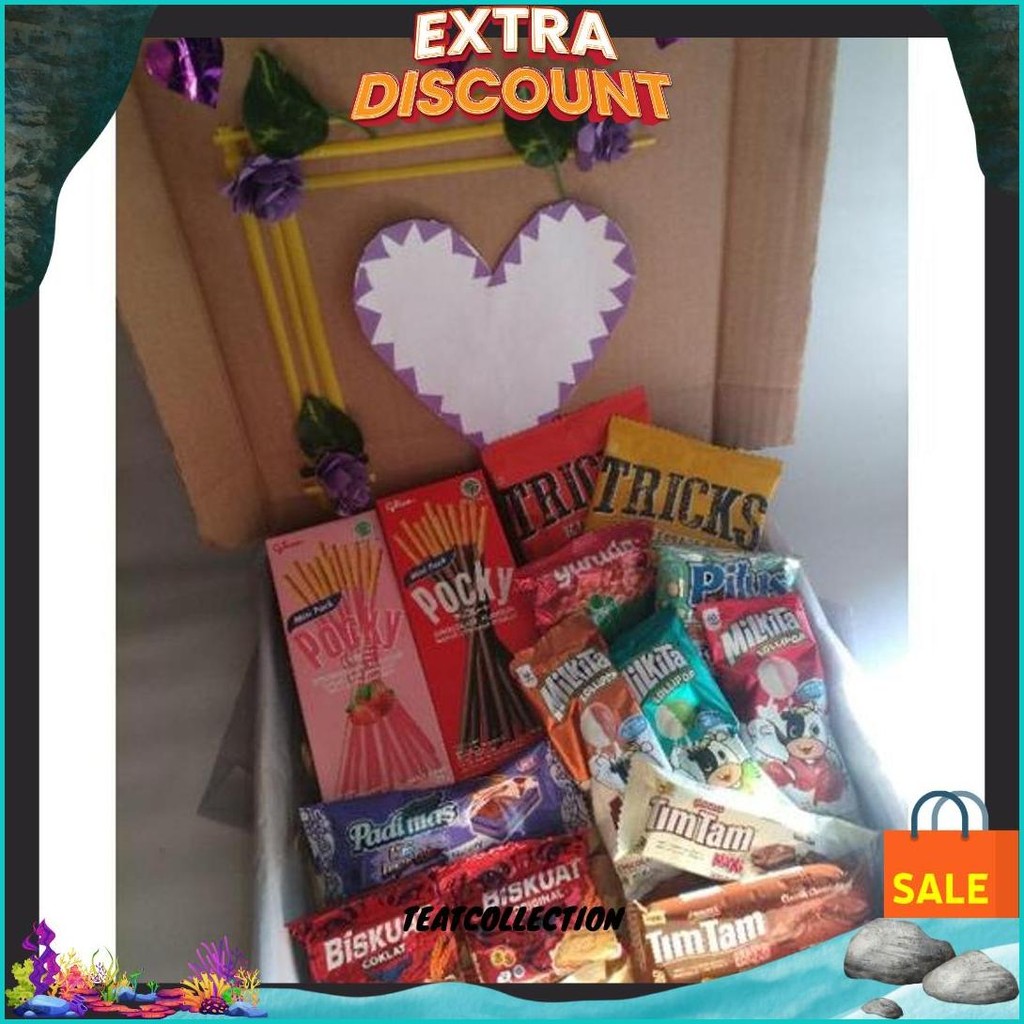 

Snack Box Edisi Custom Warna/Hampers Box/Hampers Snack/Hadiah Hampers Gratis Ongkir