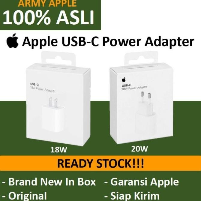(Original) Apple Usb-C 20W / 18W Power Adapter Iphone 12 Fast Charger