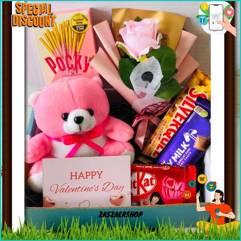 

031 Hampers Gift Box Kado Valentine Hadiah Valentine Special Valentine Gratis Ongkir