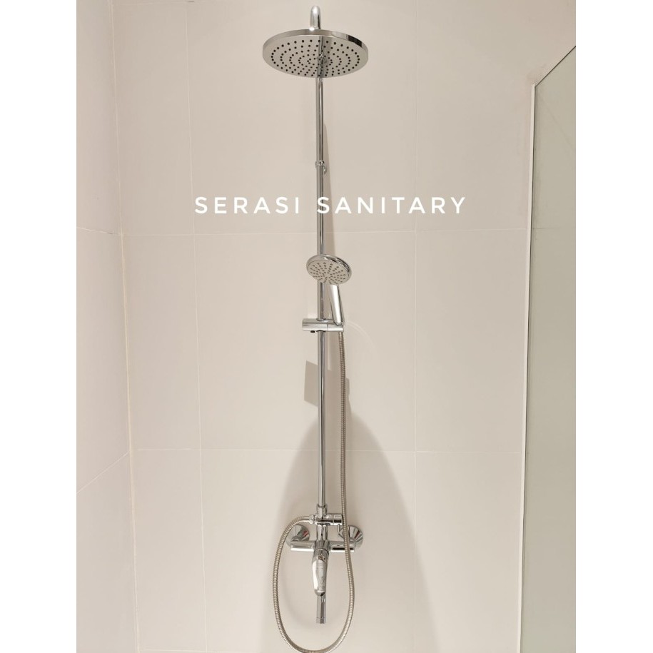 Paling Baik Shower Tiang American Standard Neo Modern / Shower Chrome 3 Way Amstad
