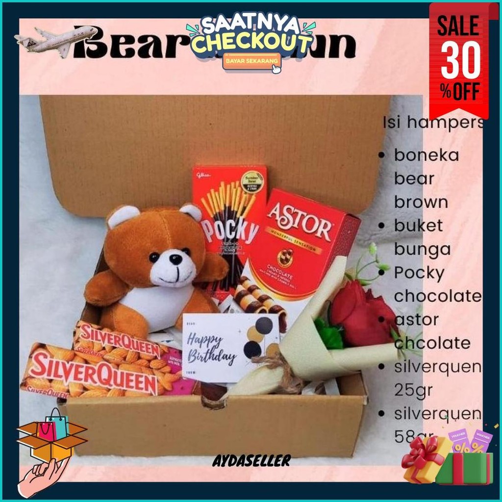 

Hadiah Valentine Gift Box Hampers Coklat Silver Queen Ulang Tahun Anniversary Graduation Gratis Ongkir