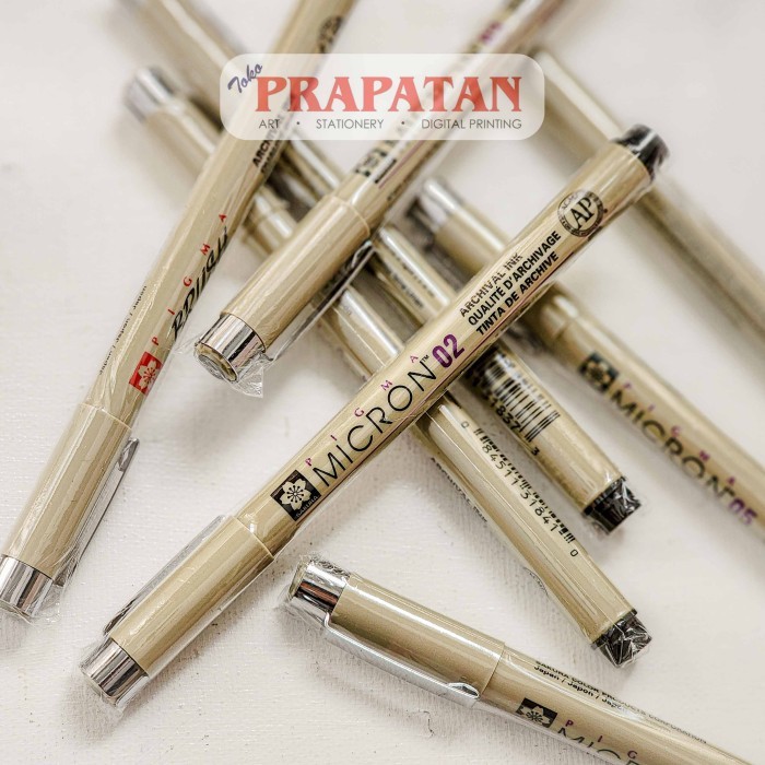 

Sakura Pigma micron pen 0.1, 0.2, 0.3, 0.4, 0.5, 0.8