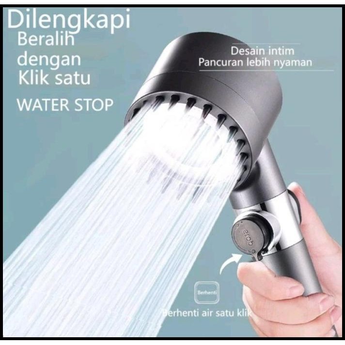 Shower Black Series - Shower Set Mandi High Pressure Black Series TH2810