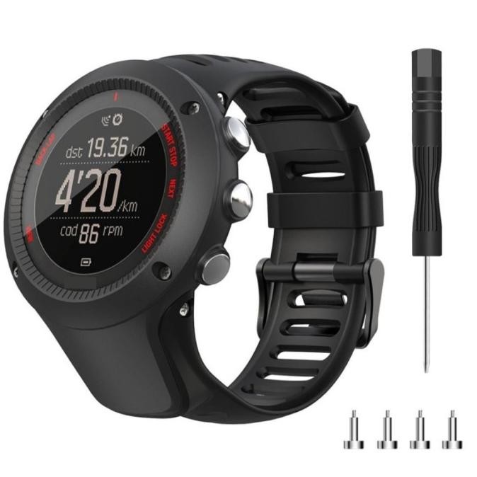 Strap Band Tali Jam Suunto Ambit 1 Ambit 2 Ambit 3 - Black