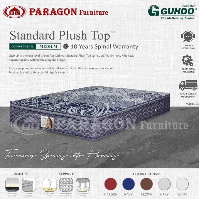 Kasur Standar Plush Top 160X200 Cm - Guhdo Spring Bed