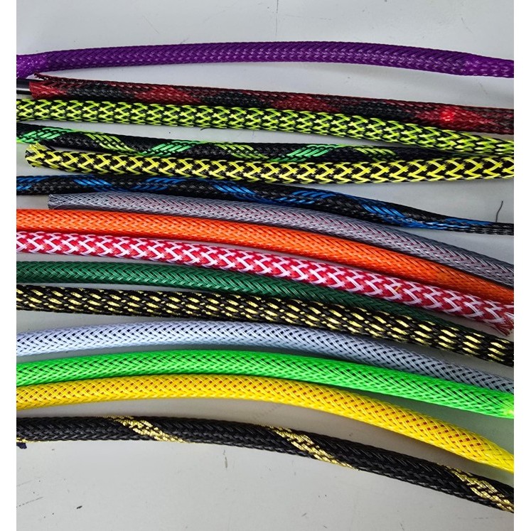 MURAH Pelindung Pet Braided Cable Sleeve Sleeving Cable Bungkus Kabel 6mm