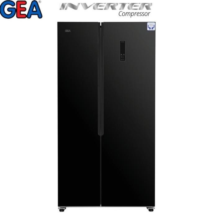 Gea Kulkas Side By Side G2D-563 / G2D 563 / G2D563 Black Jabodetabek