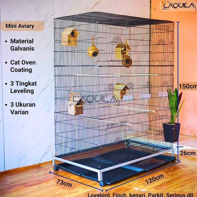 Kandang Galvanis Lipat Burung Koloni Rapat