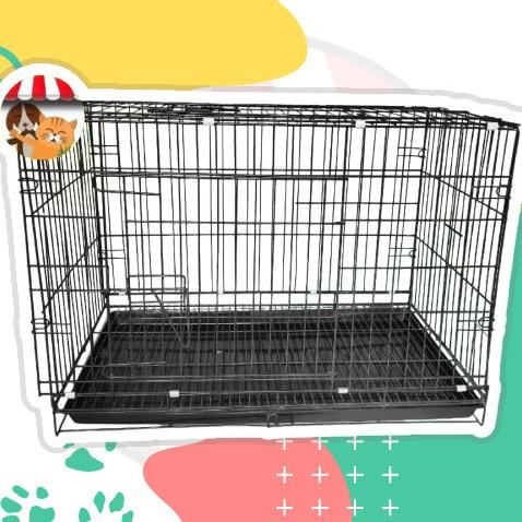 Kandang Lipat Besi Untuk Anjing Kucing Burung Ukuran 75Cm