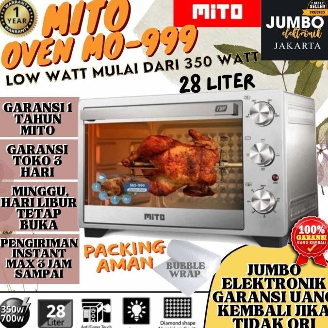Oven Mito Mo 999 Top 28 Liter Electric Oven Listrik Mito Mo999 28L New