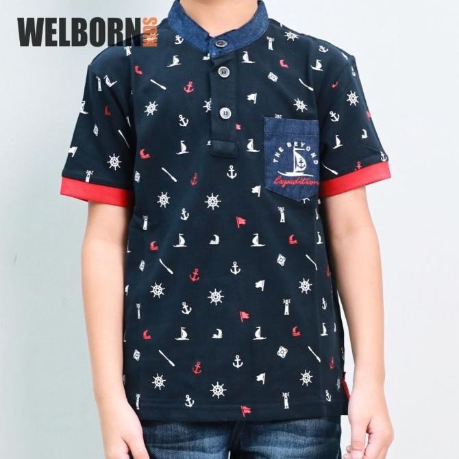 Welborn Kids Polo Shirt Sailor Navy