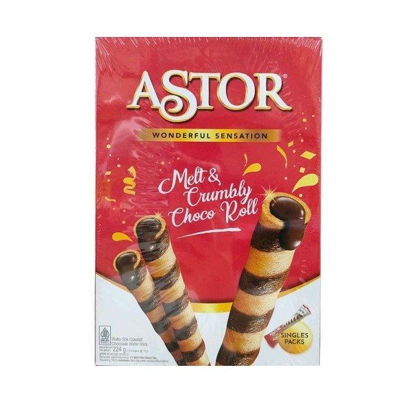 

ASTOR WAFER STICK DOUBLE COKLAT BOX 224 GR