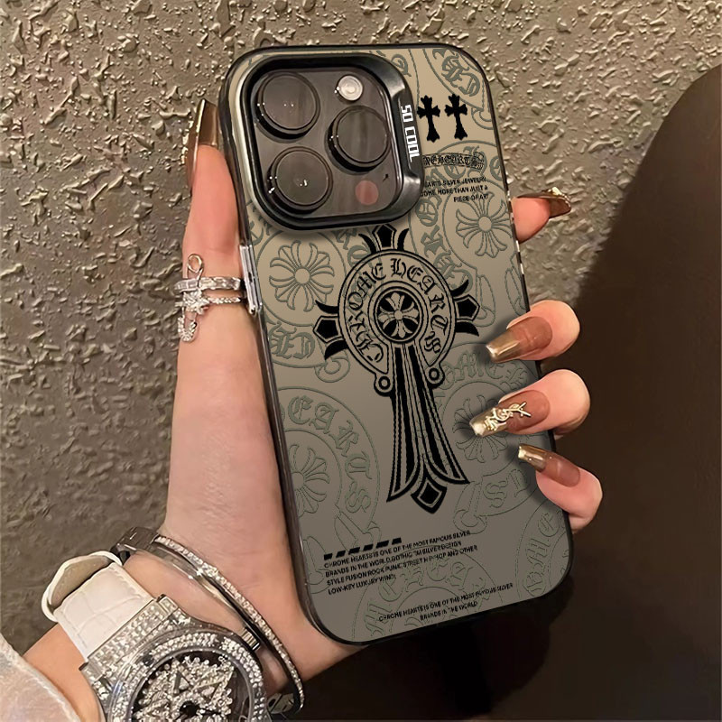 NEW DEALS Premium Matte Hard Casing HP Iphone 15 Promax American trendy brand Chrome Hearts case