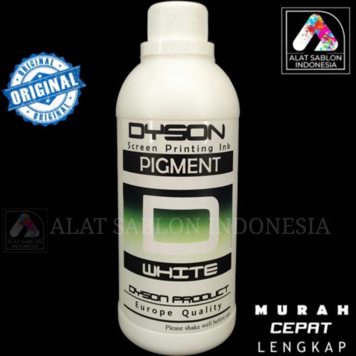 

PROMO! BIANG WARNA SABLON PUTIH PIGMEN WHITE DYSON 500GR