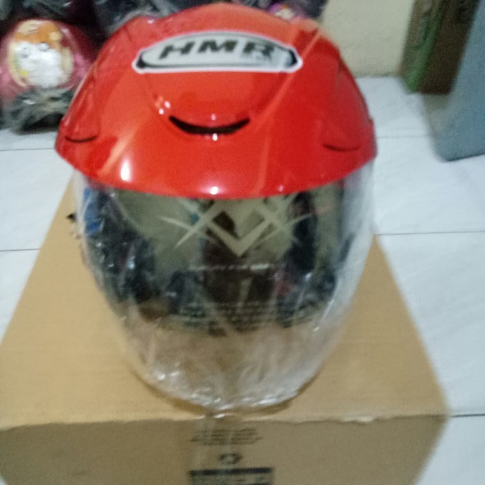 HELM ANAK MURAH MEREK MHR CORAK DORAEMON MERAH