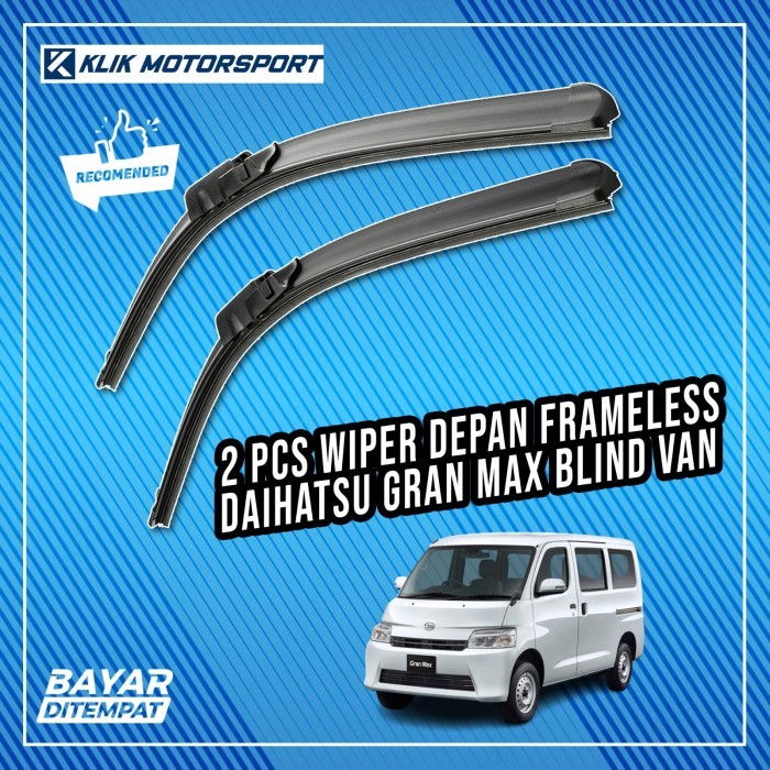 Wiper Daihatsu Grand Max / Wiper Mobil Frameless - 1 Set Depan