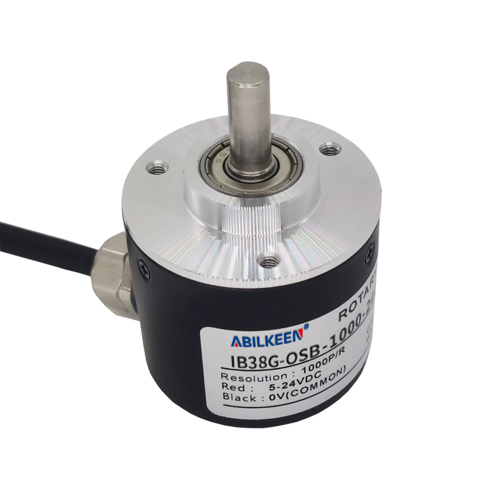 High Quality 38mm Magnetoelectricity Rotary Encoder 6/8mm Solid Shaft Universal Incremental Encoder 