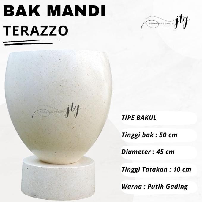 Juragan Terazzo Group Bak Mandi Keramik Teraso Minimalis Gentong Air