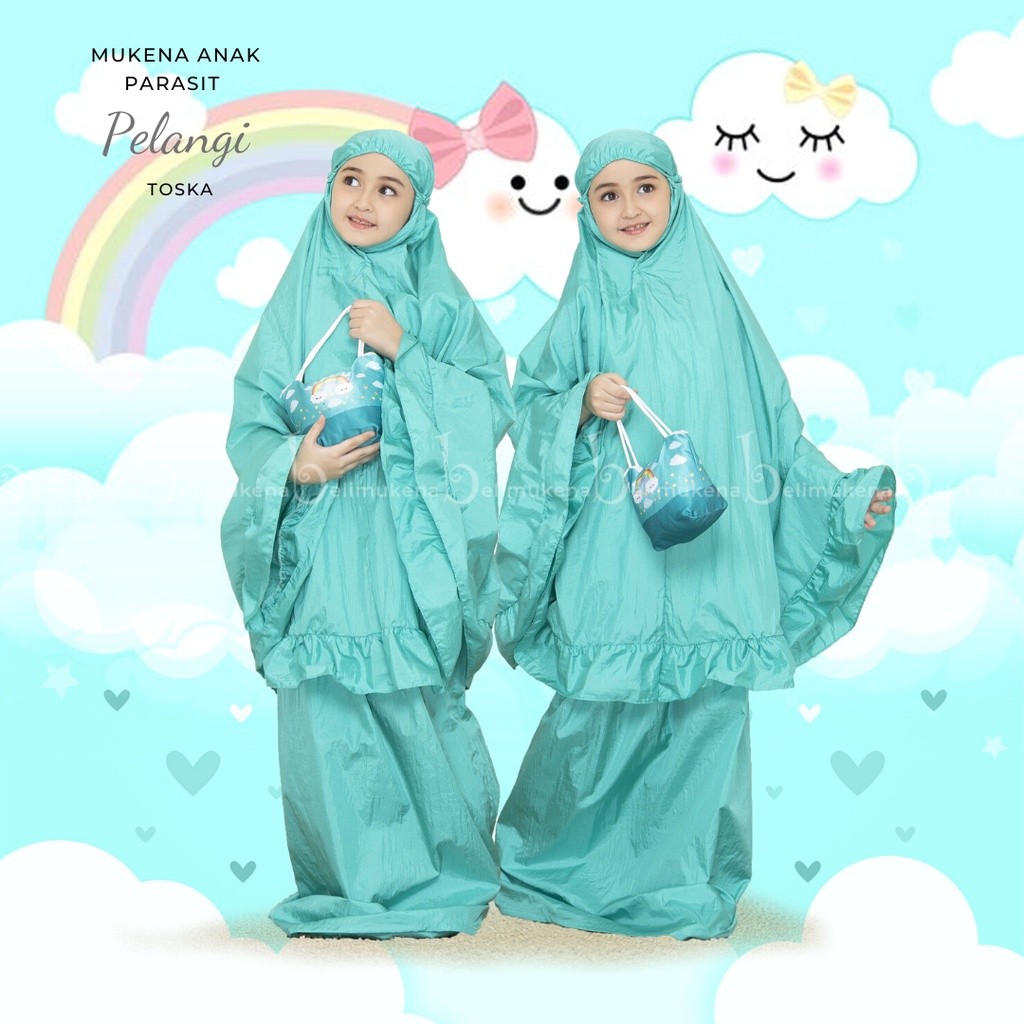 Mukena Anak Muukena Cewek Dewasa Tarawih Mukema Sekolah Stelan Mukwna Rukoh Mukenoh Tanggung Ramadha