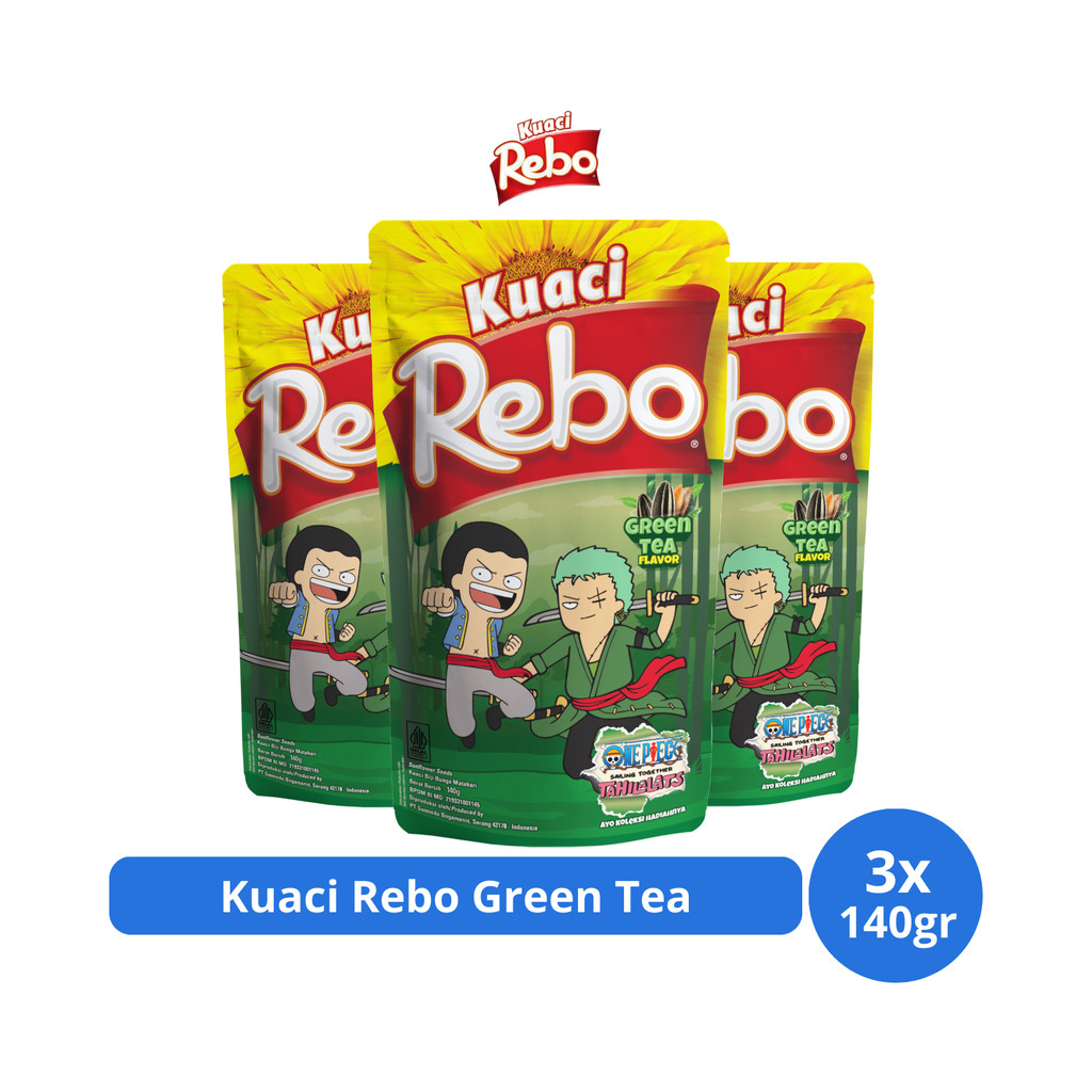 

Kuaci Rebo Green Tea 140gr x 3 pcs