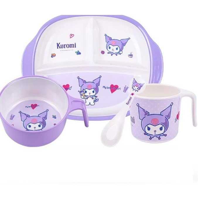 Tableware Melamin Anak Karakter Doraemon Kuromi Bpa Free / Piring Makan Melamin Anak Karakter Piring